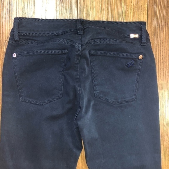 𝅺dl 1961 Angel Midrise Skinny Ankle Jeans in Athens Wash (black) Size 25 - Picture 8 of 14